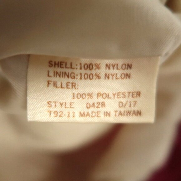 Vintage Sears Puffer Vest Red Snap Front 70s 80s Outerwear Retro Women's Small - Picture 11 of 11